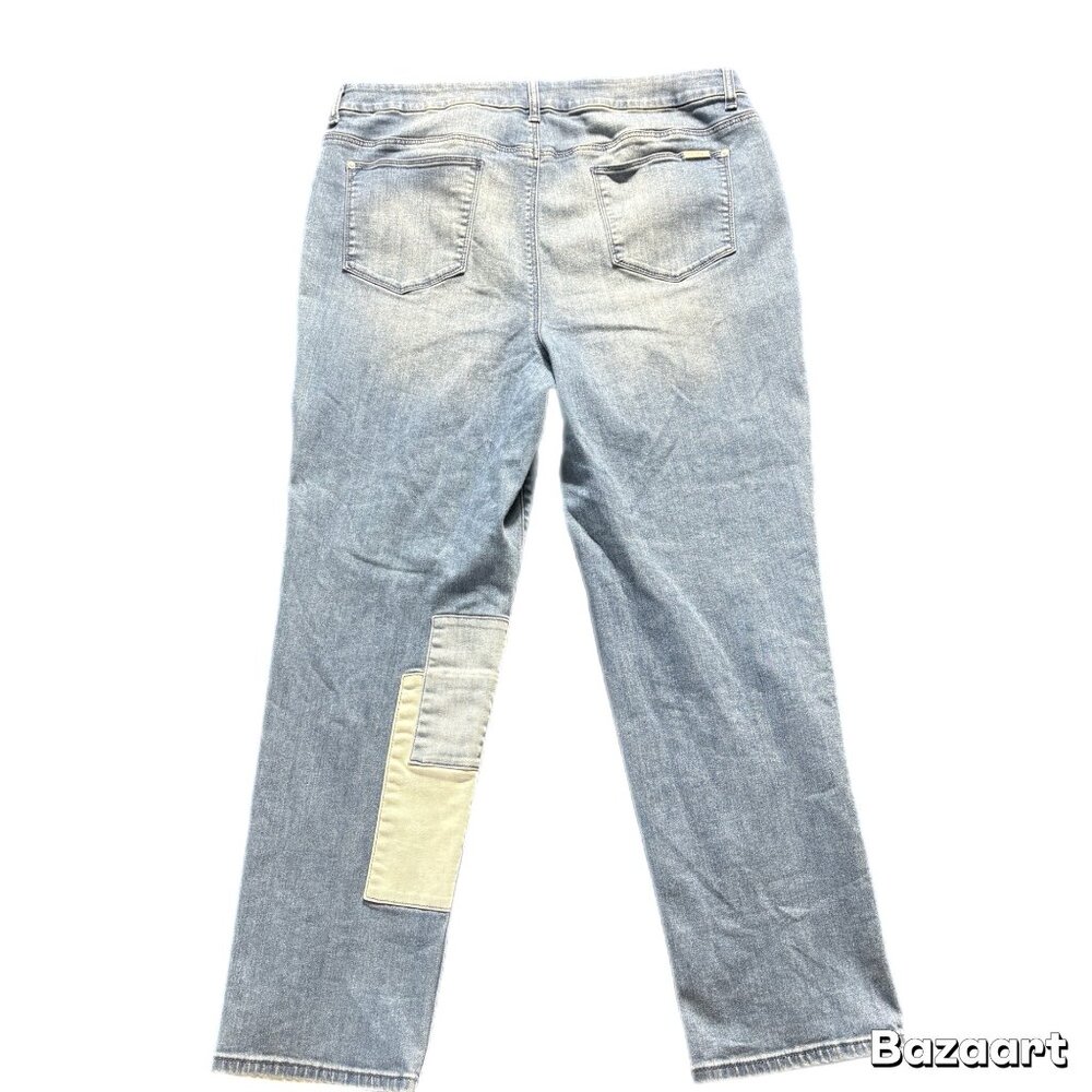 Chico's Boho Chic Slimming Denim Patchwork Ankle … - image 2